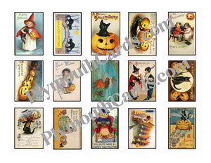 Halloween mini cards sheet - Digital file