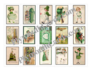 St Patrick's Day mini cards sheet - Digital file