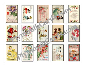 Valentine Junk Journal card kit - January 2024