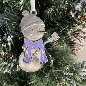 Clarence 2021 Snowman ornament - Many colors to choose-Plymouth Cards