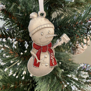 Clarence 2021 Snowman ornament - Many colors to choose-Plymouth Cards