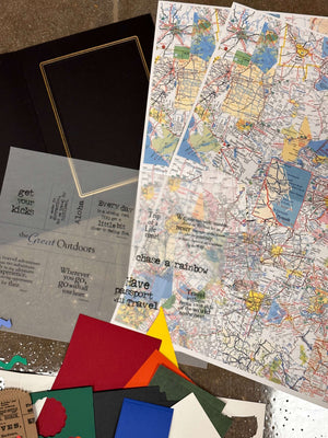 Road Trip Junk Journal card kit - July-Plymouth Cards