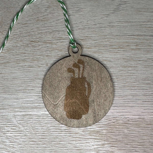 Sports with Balls Wooden Ornaments