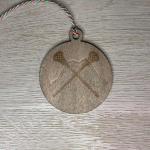 Lacrosse LAX sticks ornaments