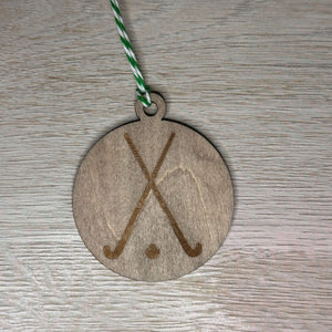Sports with Balls Wooden Ornaments