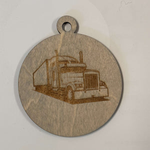 Semi Truck Ornament