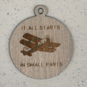 Airplane Small Parts Ornament