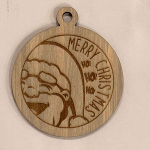 Santa Merry Christmas Ornament