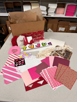 Valentine Junk Journal card kit