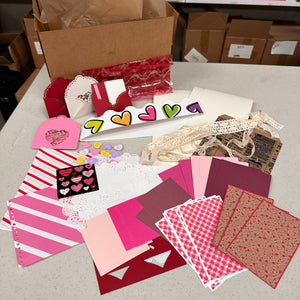 Valentine Junk Journal card kit - January 2024