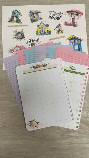 Flowers Junk Journal card kit - March 2024