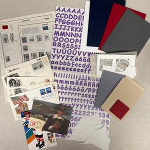 Postage Stamps Junk Journal card kit - April 2024