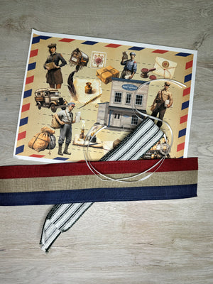 Postage Stamps Junk Journal card kit - April 2024