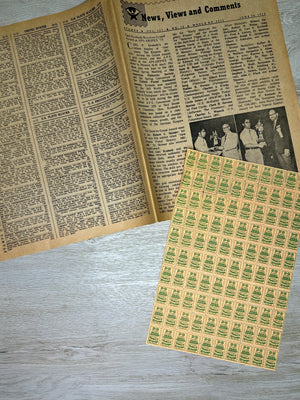 Postage Stamps Junk Journal card kit - April 2024