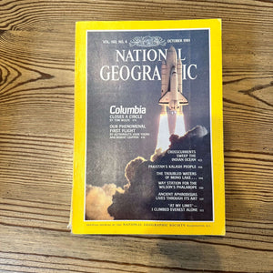 1980s National Geographic magazines