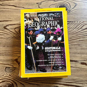1980s National Geographic magazines