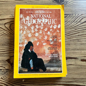 1980s National Geographic magazines