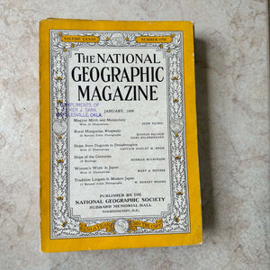 1930s National Geographic magazines