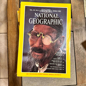 1980s National Geographic magazines