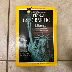 1980s National Geographic magazines