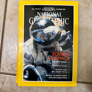 1980s National Geographic magazines