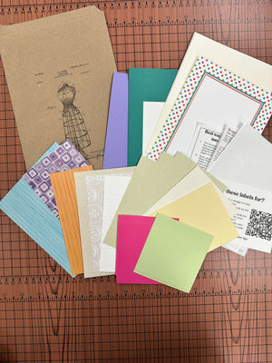 Sewing Junk Journal card kit - Augsut 2024