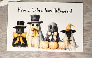 Spooky Halloween postcards