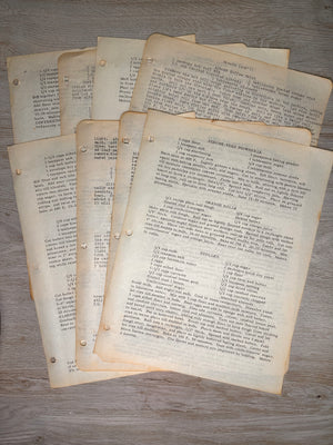 Cooking Junk Journal card kit - October 2024