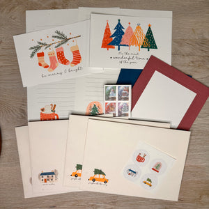 Boho Holiday stationery kit
