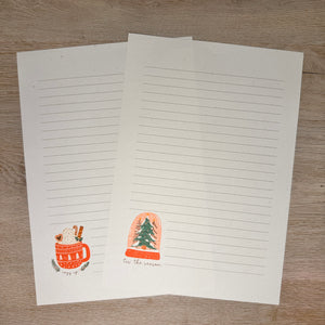 Boho Holiday paper & envelopes