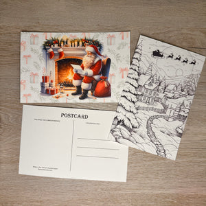 Santa postcards