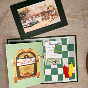 Green Diner Mini Journal card kit - April 14th ONLY