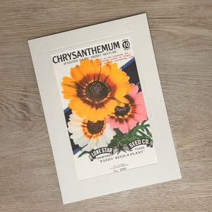 Flower seed packet cards