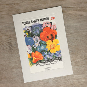 Flower seed packet cards
