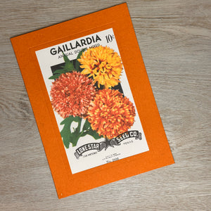 Flower seed packet cards