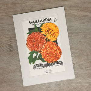 Flower seed packet cards