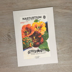 Flower seed packet cards