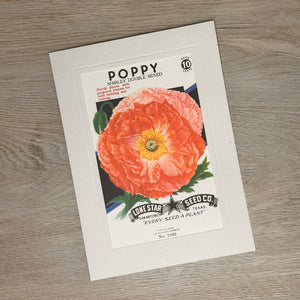 Flower seed packet cards