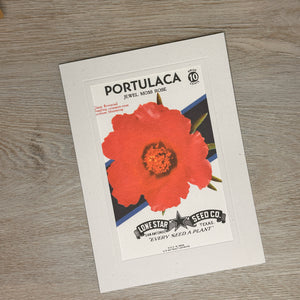 Flower seed packet cards