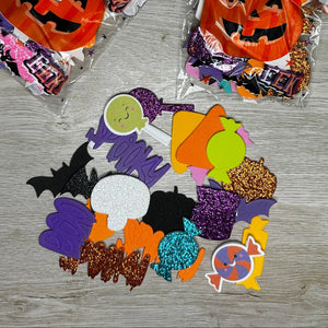 Halloween foam sticker shapes goodie bags