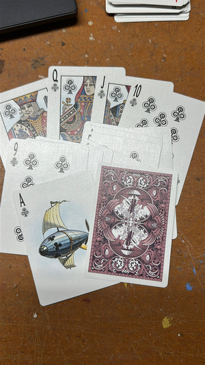 Flying Machines playing cards