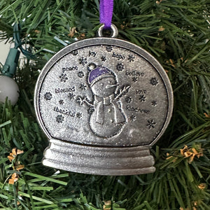 Snowing Positivity - Clarence 2025 Snowman ornament