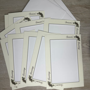 Season's Greetings Pinecone - FRONT ONLY