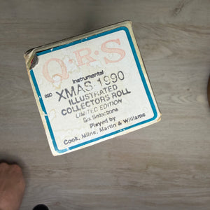 Vintage QRS 1990 Christmas Collector’s Player Piano Roll | Limited Edition Holiday Music