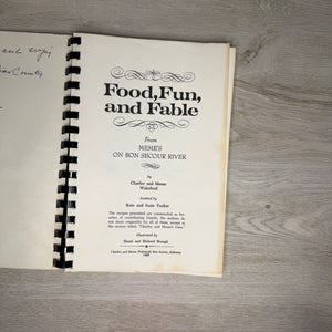 Food, Fun and Fable from Meme's on Bon Secour River - Signed by Meme