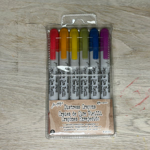 Tim Holtz Distress Crayons – 6 Pack - USED