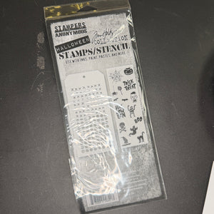 Tim Holtz Stampers Anonymous Halloween Clear Stamp Set