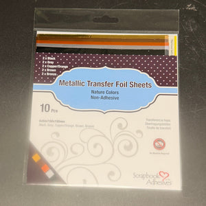 Metallic Transfer Foil sheets- 6x6 - NEW