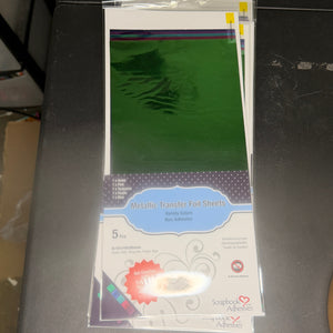 Metallic Transfer Foil sheets- 6x12 - NEW