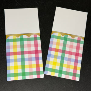 Plaid pockets - 2 pack